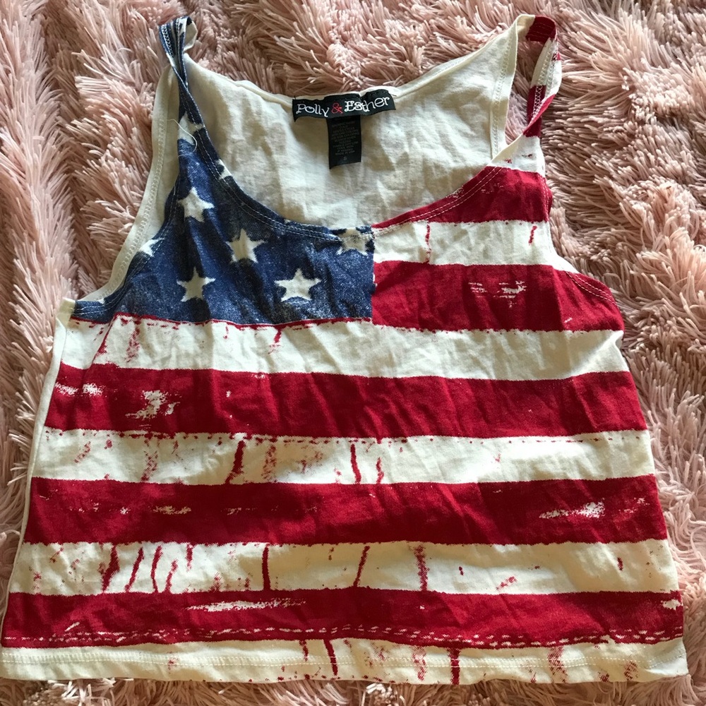 USA flag tank